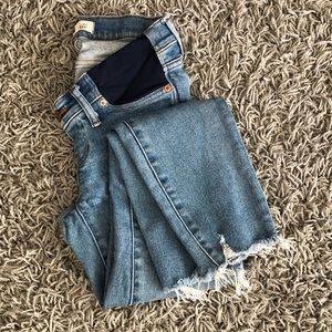 Madewell maternity side-panel skinny jeans